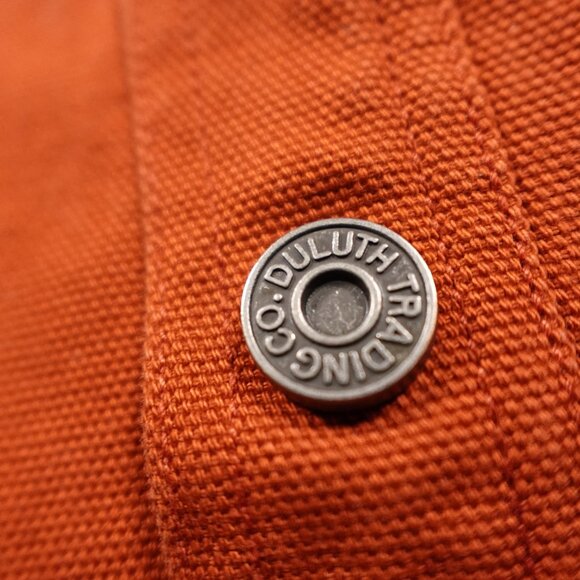 Duluth Trading Hanger Bender Fire Hose Shirt Jac Men's  2XL Lined Rust Orange - Picture 8 of 10